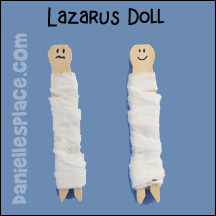 Lazarus Clothespin Doll