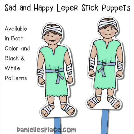 Leper Stick Puppets