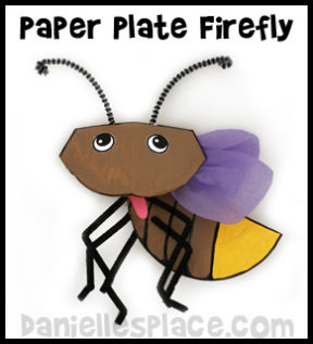 Firefly Paper Plate Craft