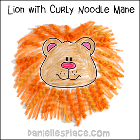 Lion Noodle Craft