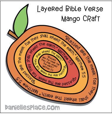 Bible Verse Mango Craft