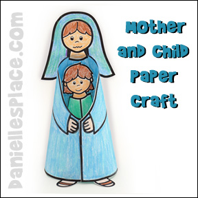 Mother and Child Paper Craft