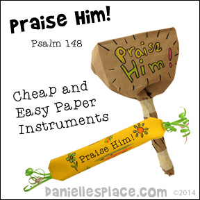 Praise Him musical Instrument Crafts