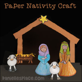 Standup Paper Nativity Set