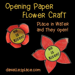 Opening Paper Flower Craft