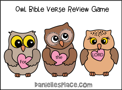 Owl Bible Verse Review Game