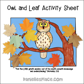 Owl Leaf Craft