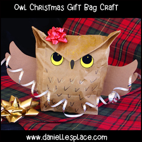 Owl Paper Gift Bag Craft