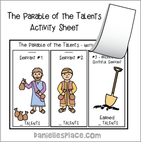 Parable of the Talents Activity Sheet