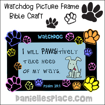 "I Will Pawsitively Take Heed of My Ways" Picture Frame Craft