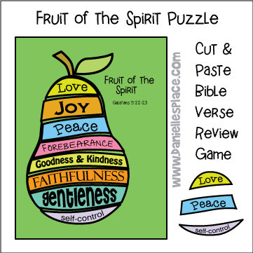 Fruit of the Spirit Pear Craft