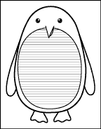 Penguin Writing Sheet