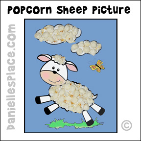 Popcorn Sheep Craft