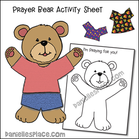Prayer Bear Activity Sheet