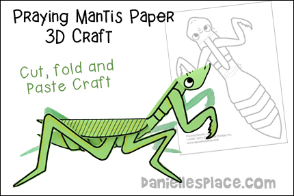 Praying Mantis 3D Paper Craft