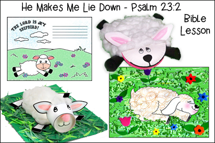 Psalm 23:2 - He Makes Me Lie Down