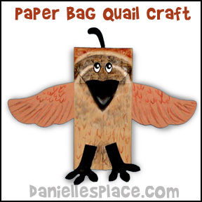 Quail Puppet Craft