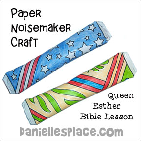 Queen Esther Noisemaker Craft