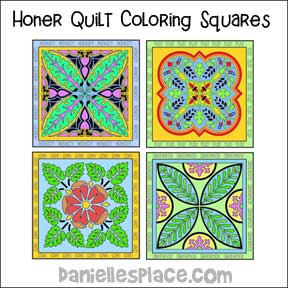 Honor Quilt Coloring Squares