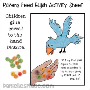 Raven Feeds Elijah Activity Sheet
