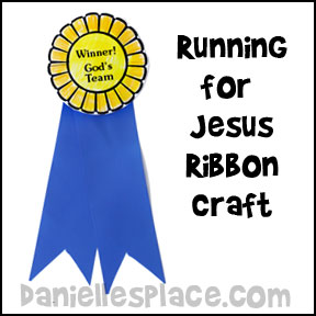 Run For Jesus Ribbon Craft