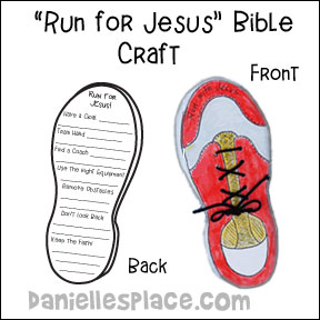 Run For Jesus Running Shoes Craft