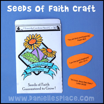 Seeds of Faith" Seed Packet Craft