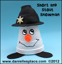 Snowman Cup Craft