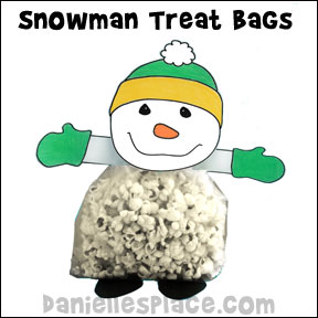 Snowman Treat Bag