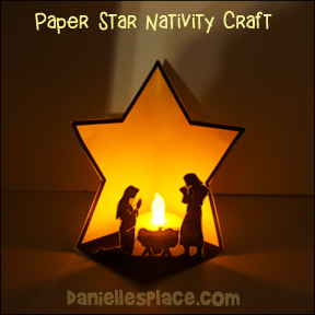 Paper Star Nativity Star