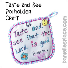 Taste and See Potholder Craft