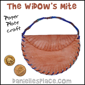 The Widows Mite Paper Plate Craft