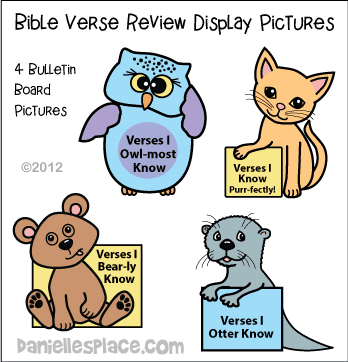 Bible Verse Review Display Pictures
