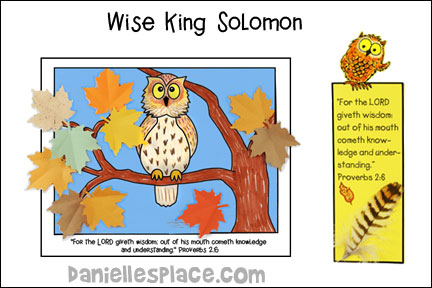 Wise King Solomon Bible Lesson