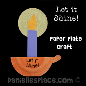 Let It Shine Paper Plate Craft