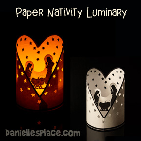 Nativity Heart Luminary