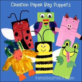Animal Paper Bag Puppets