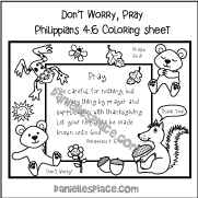 Don't Worry Coloring Sheet