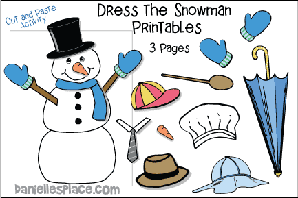 Dress the Snowman Activity