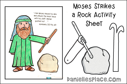 Moses Strikes a Rock Activity Sheet