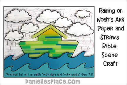 Raining on Noah's Ark Paper Craft