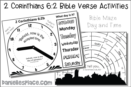 2 Corinthians 6:2 Bible Verse Activities