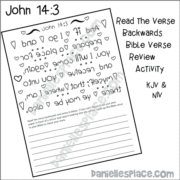 John 4:13 Bible Verse Review Game and Activity