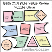 Isaiah 25:9 Shapes Puzzle Game