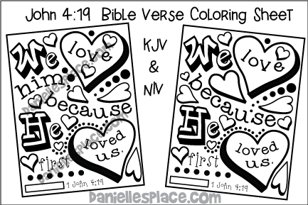 1 John 4:17 Bible Verse Coloring Sheet