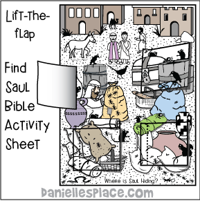 Find Saul Lift-the-flap Activity sheet