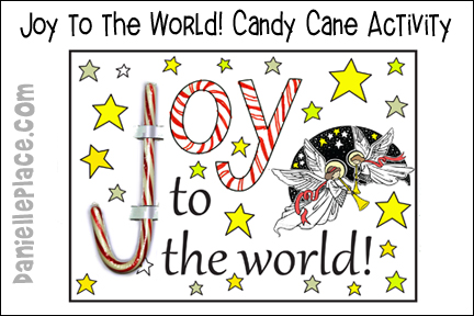 Joy to the World! Candy Cane Activity Sheet