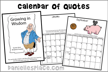 Benjamin Franklin Calendar of Quotes - 2022