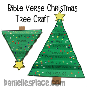 Fan-fold Bible Verse Christmas Tree