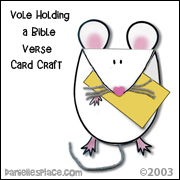 vole Holding Bible Verse Craft